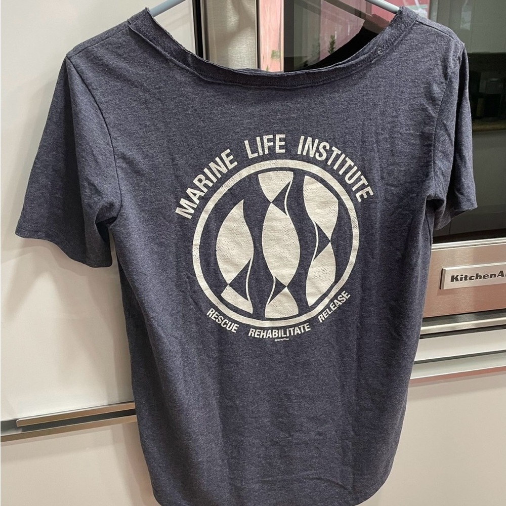 Disney Marine Life Institute Navy Women's Tee